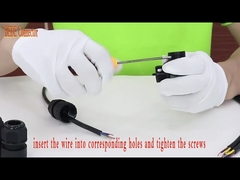 Тип 5 штырей кабельной распределительной коробки ИП68 5 Пин водоустойчивых электрических разъемов