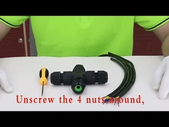 Мужчина И Женщина DB 2w2 Сплавная чашка Коаксиальный силовой разъем водонепроницаемый IP 68