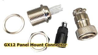 GX12 GX16 GX20 GX 25 Разъемы авиационная вилка и розетка