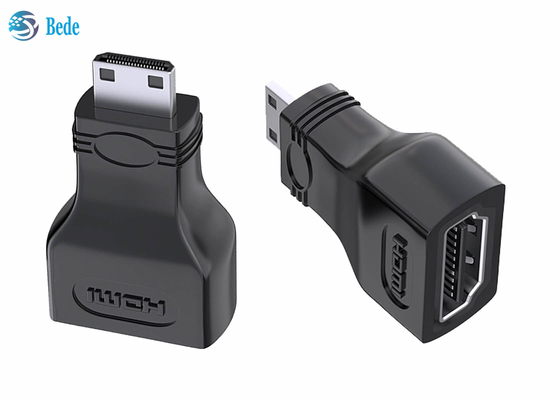 Gold Plated Mini HDMI To Standard HDMI Coupler 4K Compatible For Camera Camcorder