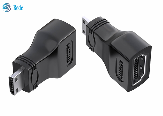 Gold Plated Mini HDMI To Standard HDMI Coupler 4K Compatible For Camera Camcorder