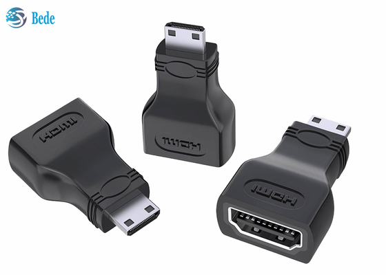 Gold Plated Mini HDMI To Standard HDMI Coupler 4K Compatible For Camera Camcorder