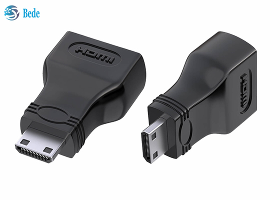 Gold Plated Mini HDMI To Standard HDMI Coupler 4K Compatible For Camera Camcorder