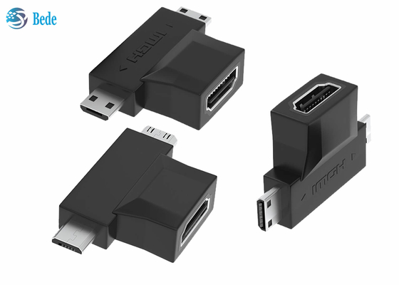 золото 1080P покрыло 2 в 1 женщине репитера HDMI a HDMI к HDMI микро- и мини