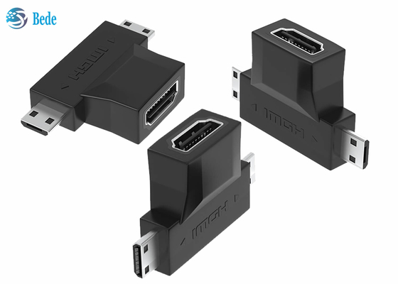 золото 1080P покрыло 2 в 1 женщине репитера HDMI a HDMI к HDMI микро- и мини