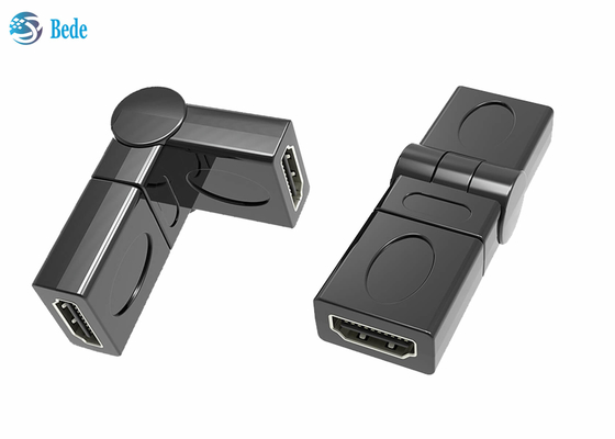 Золото расширения покрыло женский к женской муфте 90 HDMI 180 270 360 Deg регулируемых
