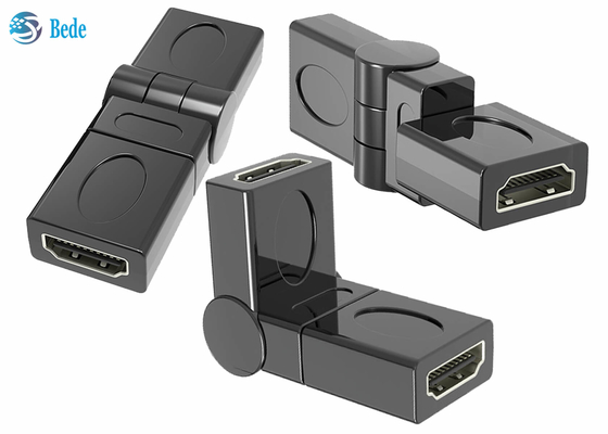 Золото расширения покрыло женский к женской муфте 90 HDMI 180 270 360 Deg регулируемых