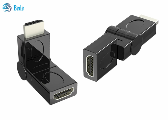 Золото покрыло HDMI мужское к женскому переходнику 90 шарнирного соединения 180 270 360 Deg ротатабельных