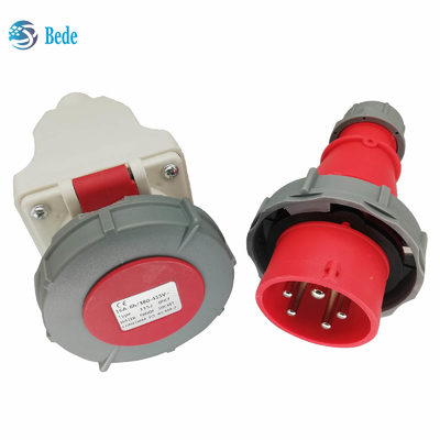 Промышленные штепсельная вилка 3P+N+E и гнездо IP67 AC220-415V стена 16 и 32 Amp устанавливая тип