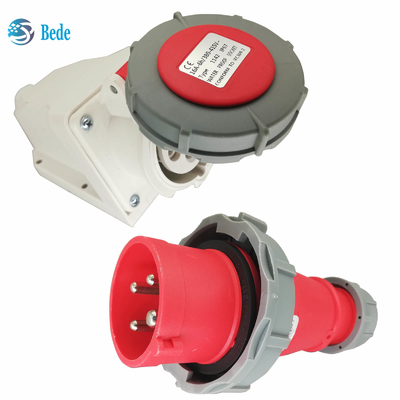 3P+E Промышленный розетка розетки номинальный ток 32A напряжение 380 ~ 415V тип настенного монтажа