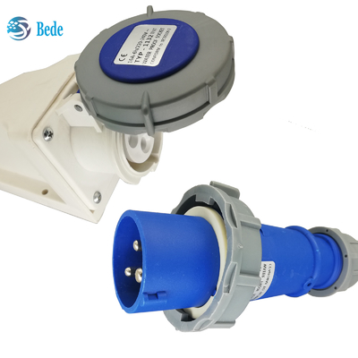 IP67 Высокопоточные розетки и розетки 32Amp 220 ~ 250V с OEM / ODM
