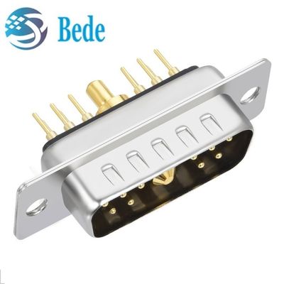 11W1 Комбинация D Подсоединители мужской / женский смешанный высокий ток и коаксиальный сигнал
