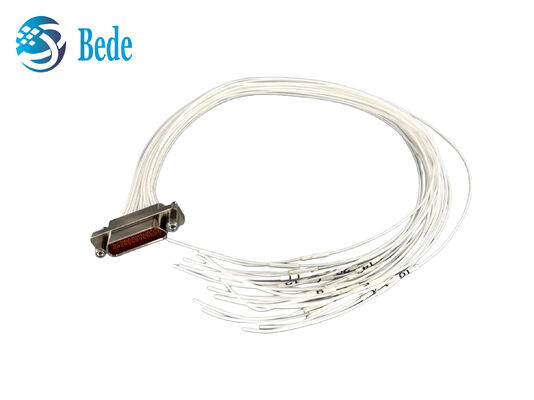 J30J‑25ZKP-30 25Pin Micro-D Connector with 30cm Cable Solder-Terminated J30J-25TJS
