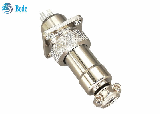 2 3 4-контактный авиационный разъем GX12 с квадратным фланцем, комплекты «папа-мама»