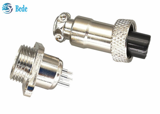 Оцинковывайте соединитель авиации Pin Gx12 сплава 7 с квадратным мужчиной фланца и женскими наборами