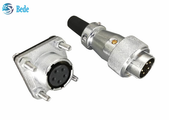 9 10 12 14-контактные круглые разъемы WS20 400 В 5 А с квадратным фланцем и пылезащитной крышкой