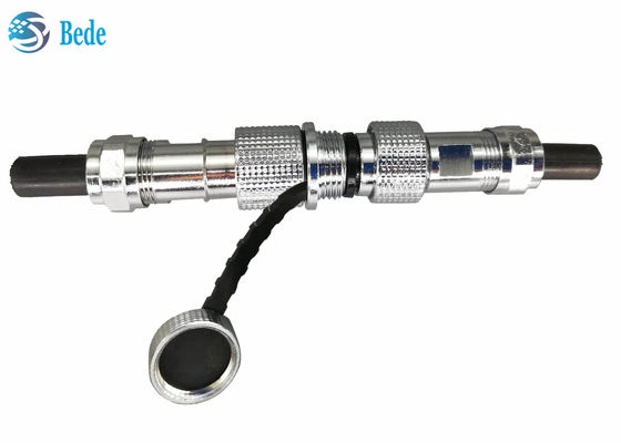 Медная оболочка M12 Авиационный соединитель IP68 Кабель к кабелю стиль стыковки 2 ~ 7 пин