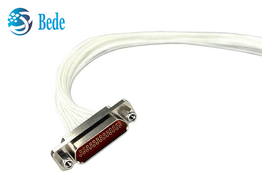 J30J‐25ZKP-30 25pin Micro-D соединитель с 30 см кабелем с запорным окончанием J30J-25TJS